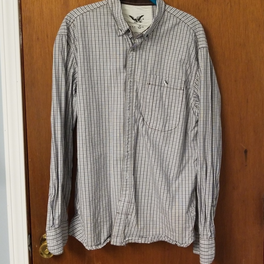 FCUK button up long sleeve shirt.